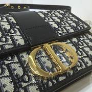 Dior 30 Montaigne Chain Bag In Blue Oblique M9208 Size 24×17×8cm - 2