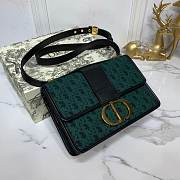 Dior 30 Montaigne Chain Bag In Green M9208 Size 24×17×8cm - 4