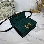 Dior 30 Montaigne Chain Bag In Green M9208 Size 24×17×8cm - 3