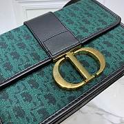 Dior 30 Montaigne Chain Bag In Green M9208 Size 24×17×8cm - 2