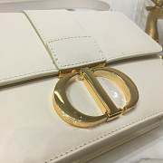 Dior 30 Montaigne Chain Bag In White M9208 Size 24×17×8cm - 2