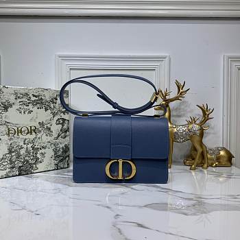 Dior 30 Montaigne Chain Bag In Navy Blue M9208 Size 24×17×8cm