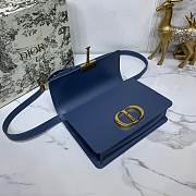 Dior 30 Montaigne Chain Bag In Navy Blue M9208 Size 24×17×8cm - 3