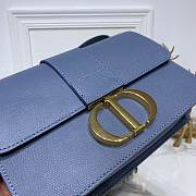 Dior 30 Montaigne Chain Bag In Navy Blue M9208 Size 24×17×8cm - 2