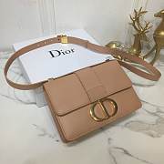 Dior 30 Montaigne Chain Bag In Beige M9208 Size 24×17×8cm - 5