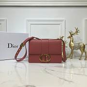 Dior 30 Montaigne Chain Bag In Wine M9208 Size 24×17×8cm - 1