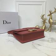 Dior 30 Montaigne Chain Bag In Wine M9208 Size 24×17×8cm - 5
