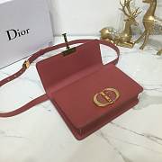 Dior 30 Montaigne Chain Bag In Wine M9208 Size 24×17×8cm - 3