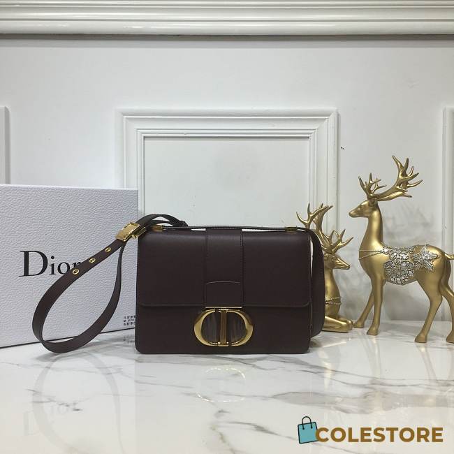 Dior 30 Montaigne Chain Bag In Dark Wine M9208 Size 24×17×8cm - 1