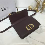 Dior 30 Montaigne Chain Bag In Dark Wine M9208 Size 24×17×8cm - 4