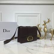 Dior 30 Montaigne Chain Bag In Dark Wine M9208 Size 24×17×8cm - 3