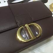 Dior 30 Montaigne Chain Bag In Dark Wine M9208 Size 24×17×8cm - 2