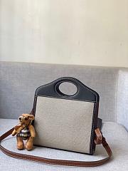 Burberry Mini Twon Tone Pocket Bag 80317 Size 23x7x18cm - 4