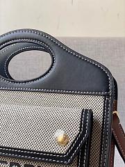 Burberry Mini Twon Tone Pocket Bag 80317 Size 23x7x18cm - 3