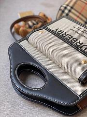 Burberry Mini Twon Tone Pocket Bag 80317 Size 23x7x18cm - 2