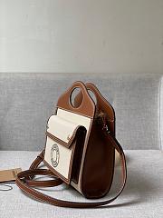 Burberry Mini Logo Pocket Bag In Brown 80317 Size 23x7x18cm - 4