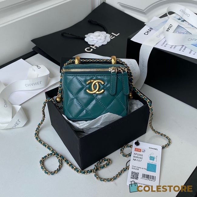 Chanel Small Classic Box 20 In Blue - 1