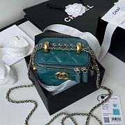 Chanel Small Classic Box 20 In Blue - 6