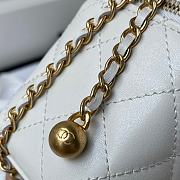 Chanel Small Classic Box 20 In White - 5