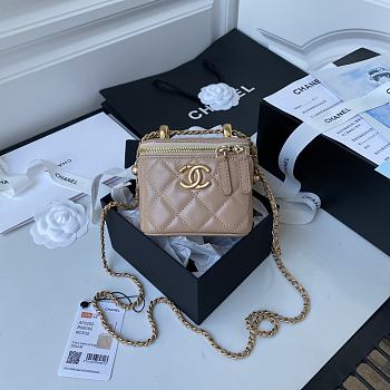 Chanel Small Classic Box 20 In Beige