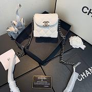 Chanel Mini Case Crossbody Bag in White AS1169 Size 19x12x9cm - 1