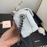 Chanel Mini Case Crossbody Bag in White AS1169 Size 19x12x9cm - 5