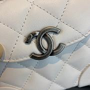 Chanel Mini Case Crossbody Bag in White AS1169 Size 19x12x9cm - 4