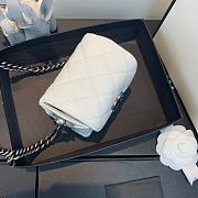 Chanel Mini Case Crossbody Bag in White AS1169 Size 19x12x9cm - 3