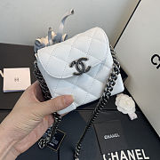 Chanel Mini Case Crossbody Bag in White AS1169 Size 19x12x9cm - 2