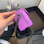 Chanel Mini Case Crossbody Bag in Purple AS1169 Size 19x12x9cm - 5