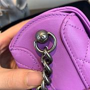 Chanel Mini Case Crossbody Bag in Purple AS1169 Size 19x12x9cm - 3