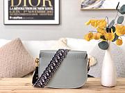 Dior Bobby Bag With Special Strap In Grey M9320 Size 27x8x19.5cm - 6