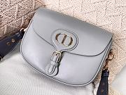 Dior Bobby Bag With Special Strap In Grey M9320 Size 27x8x19.5cm - 4