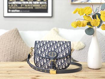 Dior Bobby Bag Blue Oblique M9320 Size 22x17x6cm