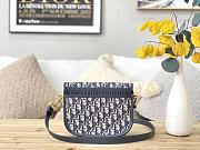Dior Bobby Bag Blue Oblique M9320 Size 22x17x6cm - 6