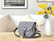 Dior Bobby Bag Blue Oblique M9320 Size 22x17x6cm - 5