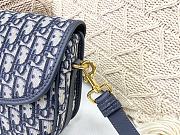 Dior Bobby Bag Blue Oblique M9320 Size 22x17x6cm - 2