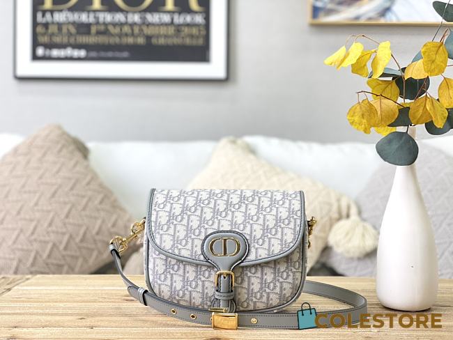 Dior Bobby Bag White Oblique M9320 Size 22x17x6cm - 1