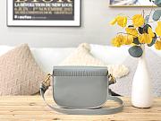 Dior Bobby Bag In Grey M9319 Size 22x17x6cm - 5
