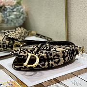 Dior Saddle Multicolor Mizza Embroidery M0446 Size 25cm - 5