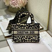 Dior Mini Bool Tote Multicolor Mizza Embroidery S5475 Size 25cm - 1