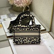 Dior Mini Bool Tote Multicolor Mizza Embroidery S5475 Size 25cm - 4