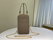 Lady Dior Phone Holder Cannage Lambskin S0872  - 6
