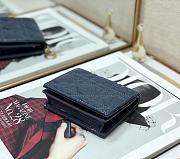 Mini Dior Lady Small Wallet Blue Patent S0178 Size 11x8.5x3 cm - 4