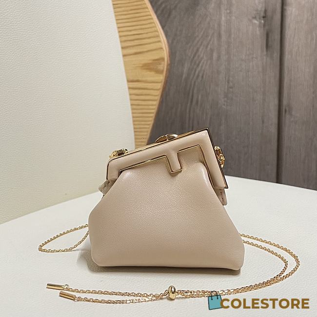 Fendi Nano First Charm Beige 7AS051 Size: 11.5x10x5.5cm - 1