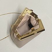 Fendi Nano First Charm Beige 7AS051 Size: 11.5x10x5.5cm - 4