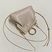 Fendi Nano First Charm Beige 7AS051 Size: 11.5x10x5.5cm - 3