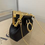 Fendi Nano First Charm Black 7AS051 Size: 11.5x10x5.5cm - 6