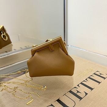Fendi Nano First Charm Brown 7AS051 Size: 11.5x10x5.5cm