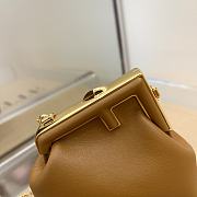 Fendi Nano First Charm Brown 7AS051 Size: 11.5x10x5.5cm - 5